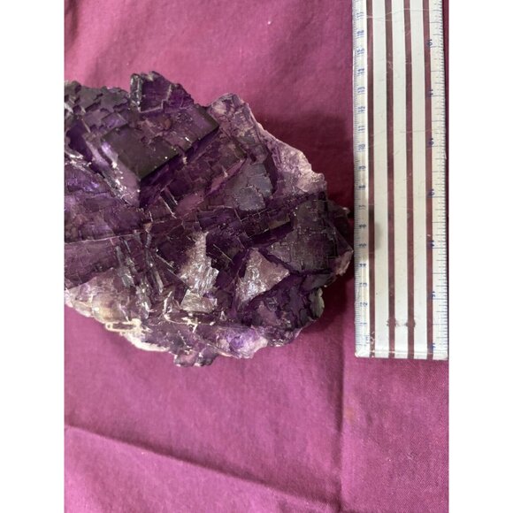 FLUORITE  Purple  Crystal Cluster 2248 g (4.956 lbs.) - Picture 12 of 14